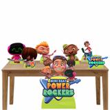 Kit decoração totem e display 7peças-Mini Beat Power Rockers - Inove adesivos