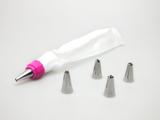 Kit Decorador bisnaga com 5 Bicos de confeitar - Cooking master