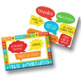 Kit Decorativo Cartonado Feliz Aniversário Festcolor - Festabox