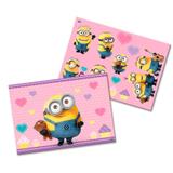 Kit Decorativo Cartonado Minions Rosa Festcolor
