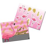 Kit Decorativo Flamingo Gold Festcolor - Festabox