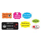 Kit Decorativo Plaquinhas Divertidas Balada Mod.08 7 itens Duster - Festabox