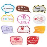 Kit Decorativo Plaquinhas Divertidas Casamento Mod.01 11 unidades Duster - Festabox