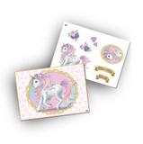 Kit Decorativo Unicórnio Dourado Festcolor - Festabox