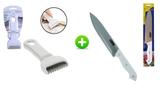 Kit descamador de peixes e faca peixeira inox 8" - Western