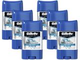 Kit Desodorante Gillette Endurance Cool Wave Gel - Antitranspirante Masculino 82g 6 Unidades