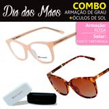 Kit Dias das Mães Óculos de Sol e Armação de Óculos de Grau Kallblack