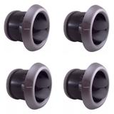 Kit Difusores de Ar Central e Lateral Ford Fiesta 08 / 14 - Prata - Kit c/ 4 peças - Autoplast