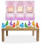 Kit Display Borboletas Com 10 Peças + Painel - X4adesivos