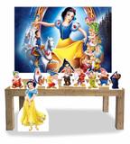 Kit Display Branca de Neve Com 9 Peças + Painel - X4adesivos