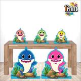Kit Display Decorativo Festa Baby Shark - 5 Peças - 1 print
