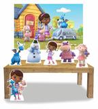 Kit Display Doutora Brinquedos 6 Peças + Painel Grande - X4adesivos