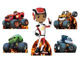 kit Display festa Blaze Monster and Machine 5 Displays - X4adesivos