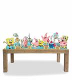 kit Display festa Mdf Bob Esponja 9 Displays 22cm - X4adesivos