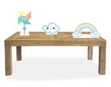 kit Display festa Mdf Chuva de Benção Amor Menino 3 Displays 22cm - X4adesivos