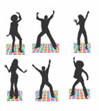 kit Display festa Mdf Discoteca 6 Displays 22cm - X4adesivos