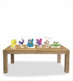 kit Display festa Mdf Galinha Pintadinha 6 Displays 22cm - X4adesivos