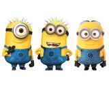 kit Display festa Mdf Minions 3 Displays 22cm - X4adesivos
