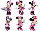 kit Display festa Mdf Minnie Rosa 6 Displays 22cm - X4adesivos