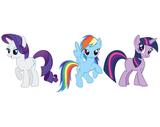 kit Display festa Mdf My Little Pony 3 Displays 22cm - X4adesivos