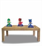 kit Display festa Mdf PJMasks 3 Displays 22cm - X4adesivos