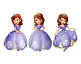 kit Display festa Mdf Princesa Sofia 3 Displays 22cm - X4adesivos