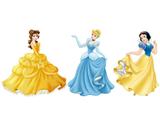 kit Display festa Mdf Princesas 3 Displays 22cm - X4adesivos