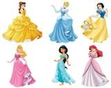 kit Display festa Mdf Princesas 6 Displays 22cm - X4adesivos