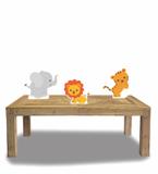 kit Display festa Mdf Safari 3 Displays 22cm - X4adesivos