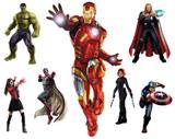 kit Display festa Mdf Vingadores 1 Totem chão e 6 Displays 22cm - X4adesivos