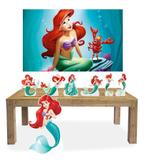 Kit Display Mdf A Pequena Sereia Com 07 Pçs + Painel - X4adesivos