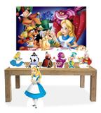Kit Display Mdf Alice no País das Maravilhas Com 07 Pçs + Painel - X4adesivos