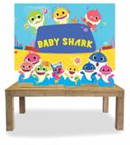 Kit Display Mdf Baby Shark Com 06 Pçs + Painel - X4adesivos