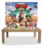 Kit Display Mdf Brawl Stars Com 11 Pçs + Painel Grande - X4adesivos