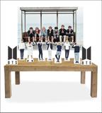 Kit Display Mdf BTS Com 9 Pçs + Painel - X4adesivos