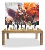 Kit Display Mdf Free Fire Com 07 Pçs + Painel Grande - X4adesivos