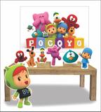 Kit Display Mdf Pocoyo Menina Com 07 Pçs + Painel - X4adesivos
