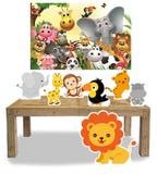 Kit Display Mdf Safari Com 07 Pçs + Painel Grande - X4adesivos