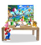 Kit Display Mdf Super Mario Com 07 Pçs + Painel Grande - X4adesivos