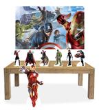 Kit Display Mdf Vingadores Com 07 Pçs + Painel - X4adesivos