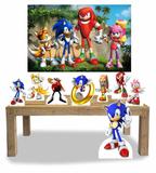 Kit Display Sonic 8 Peças + Painel Grande - X4adesivos
