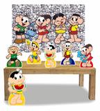 Kit Display Turma Magali 6 Peças Totem + Painel Grande - X4adesivos