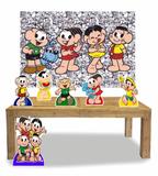 Kit Display Turma Monica 6 Peças Totem + Painel Grande - X4adesivos