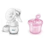 Kit Dosador de Leite Rosa + Extrator Manual Philips AVENT