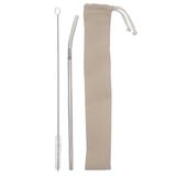 Kit Ecológico Canudo Inox Reutilizável Saquinho Escovinha - Nacional