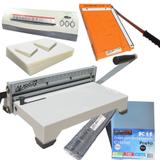 Kit Encadernadora, Plastificadora, Guilhotina + Insumos 220V
