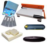 Kit Encadernadora + Plastificadora + Refiladora + Insumo 220 - Marpax