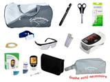 Kit Enfermagem com oximetro Bic medidor de glicose Bioland e Acessórios Brinde uma necessaire - Broonell