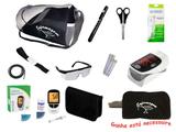 Kit Enfermagem com oximetro Bic medidor de glicose Bioland e Acessórios Brinde uma necessaire - Broonell