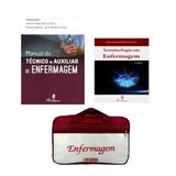 Kit Enfermagem: Manual do Técnico e Auxiliar de Enfermagem 2ª Edição + Terminologia em Enfermagem + Bolsa JRMED - Editora martinari